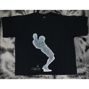 Rare Michael Jordan 3M Silhouette Fade Away Respect Shirt Sz 2Xl